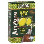 Sachets de thé glacé au citron Arizona®, sans sucre, 10 stix/boîte, 07 oz